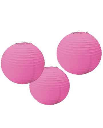 Paper Lampion Set 3 Pcs Pink 