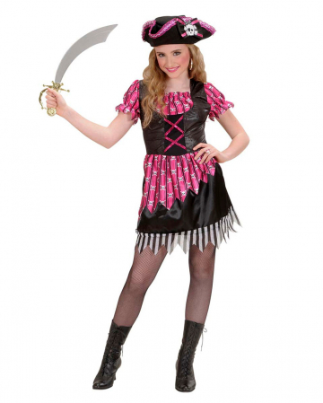 Pink Fantasy Pirate Child Costume S
