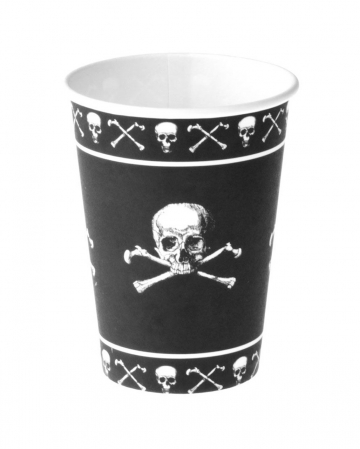 Piraten Totenkopf Becher 