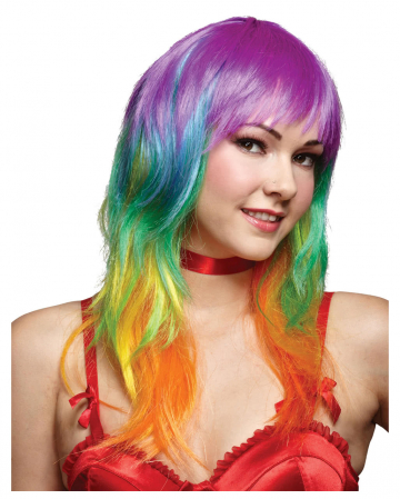 Wavy Rainbow Wig 