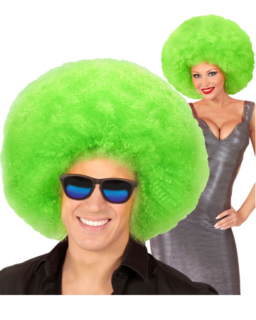 Huge Afro Wig Green 