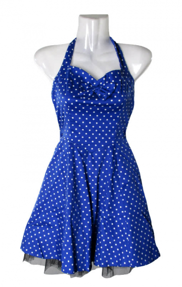 Polka Dot Petticoat blue | 50s Dresses | Rockabilly Fashion | Horror ...