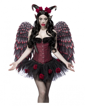Rose Devil Costume With Wings for Halloween | Horror-Shop.com