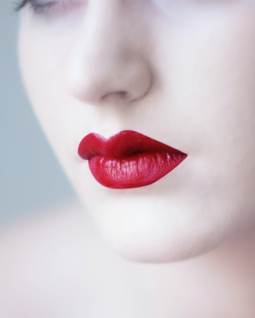 Roter Lippenstift 