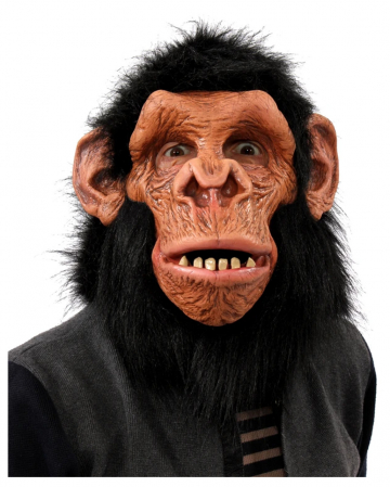 Schimpanse Vollkopfmaske mit Haaren 