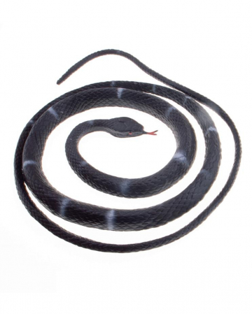 Black Latex Snake 80cm 