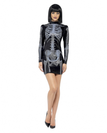 Sexy Skelett Kleid L