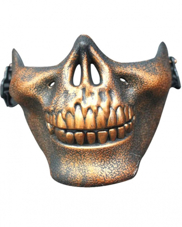 Bronze Skull Half Mask 