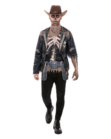 Skelett Kostüm Set Für Halloween – Inklusive Maske & Handschuhen Für Gruseligen Cosplay-Spaß