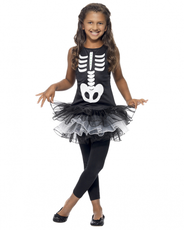Skeletal Ballerina Children's Costume | Dress with tutu for Halloween ...