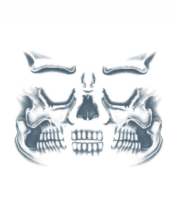 Skull Face Tattoo 