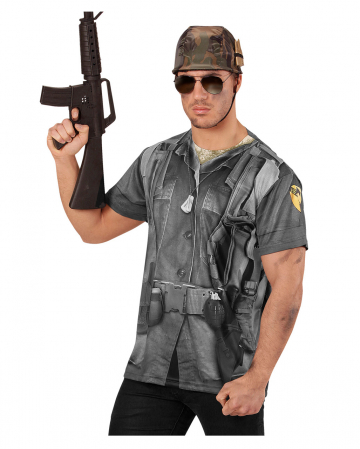 Soldier T-Shirt With Photo Print 