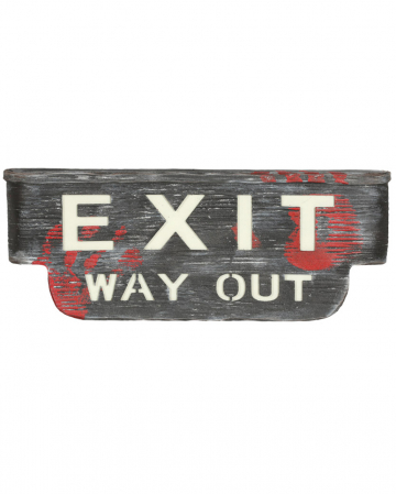 Exit Way Out Schild mit Licht & Sound | Event Deko ...