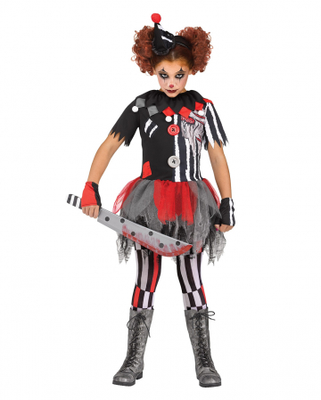 Creepy Circus Clown Children Costume 
