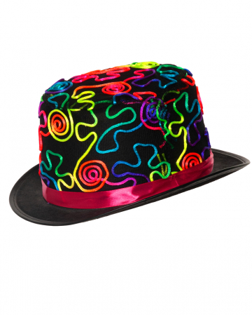 UV Glow Psychedelic Hat 
