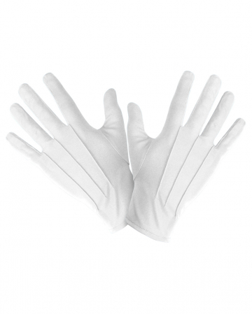 Weiße Kostüm Handschuhe Unisex 