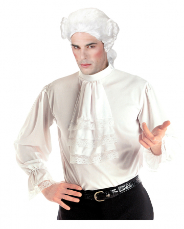 THE Herren Kostüm Rüschenhemd Jabot Pirat Barock lila Karneval 
