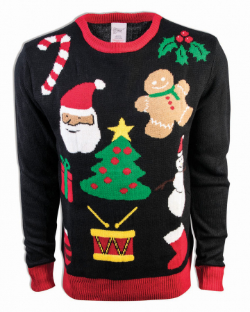 X-Mas Motives Christmas Sweater | Christmas Sweater | Horror-Shop.com