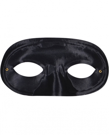 Bandit Maske schwarz runde Form 