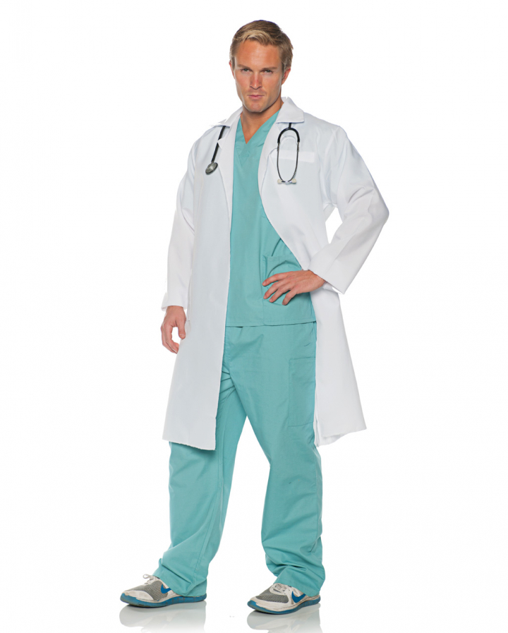 Surgeons Doctor costume with gown One Size Professional Costumes ...