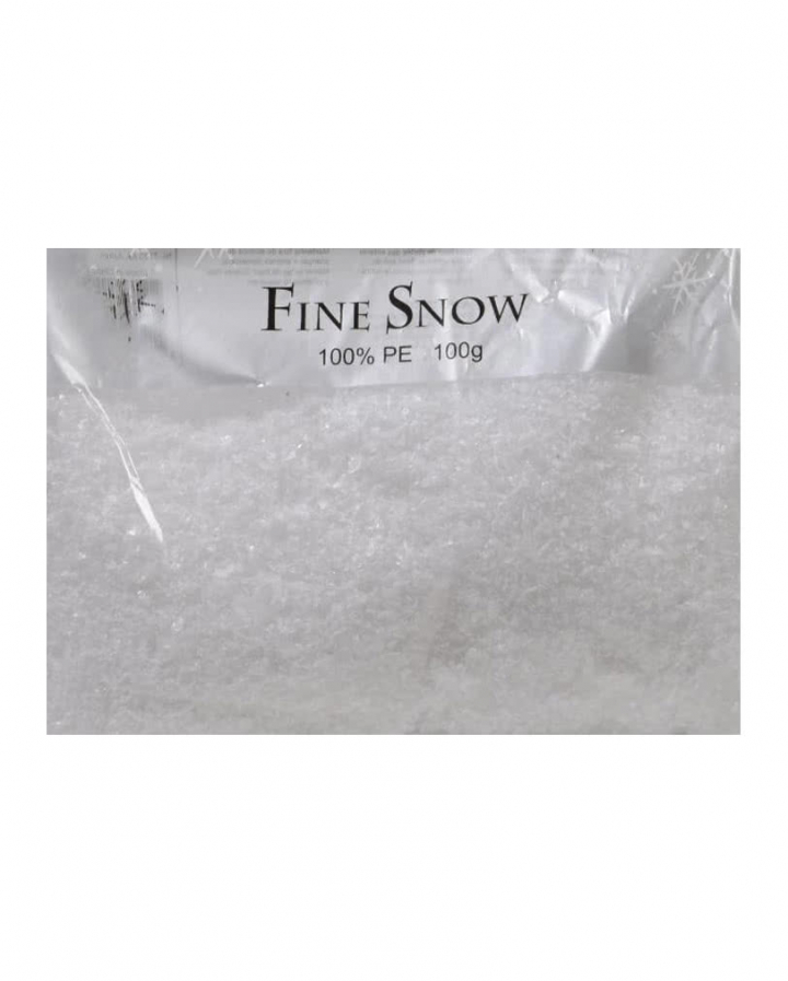 Dekorativer Kunstschnee fein 100g | Deko Schnee für Weihnachten