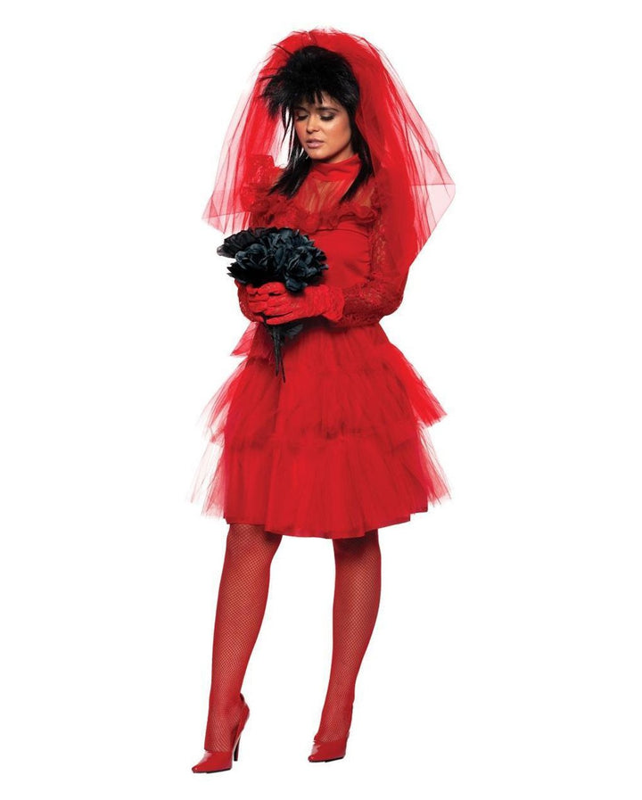 Halloween Kostüm Damen - Blutige Zombie Braut, Gruseliges Brautkleid Mit Ärmeln