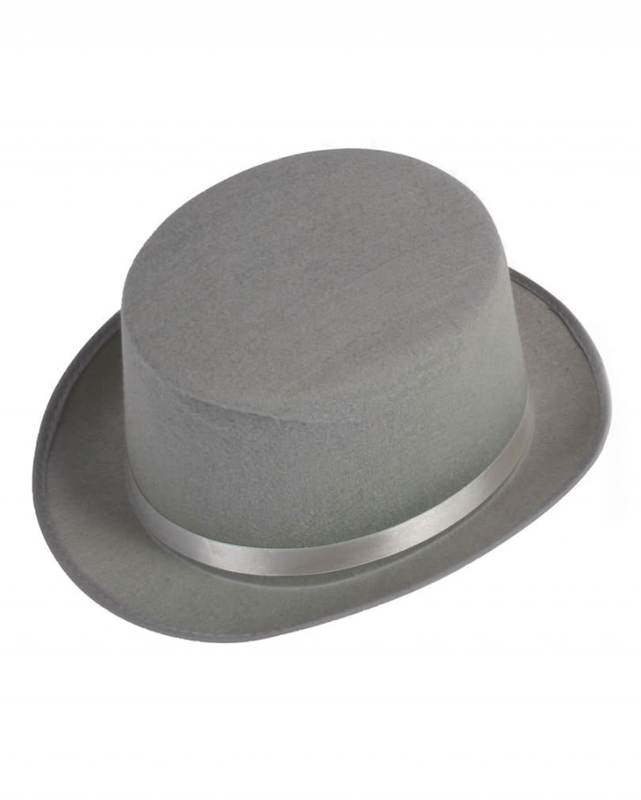 Cylinder Hat Gray For Halloween