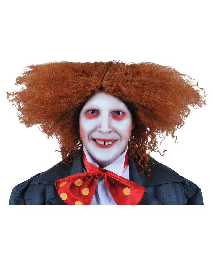 Verrückter Hutmacher Perücke Orange – Kurze Lockige Perücke Für Halloween & Cosplay