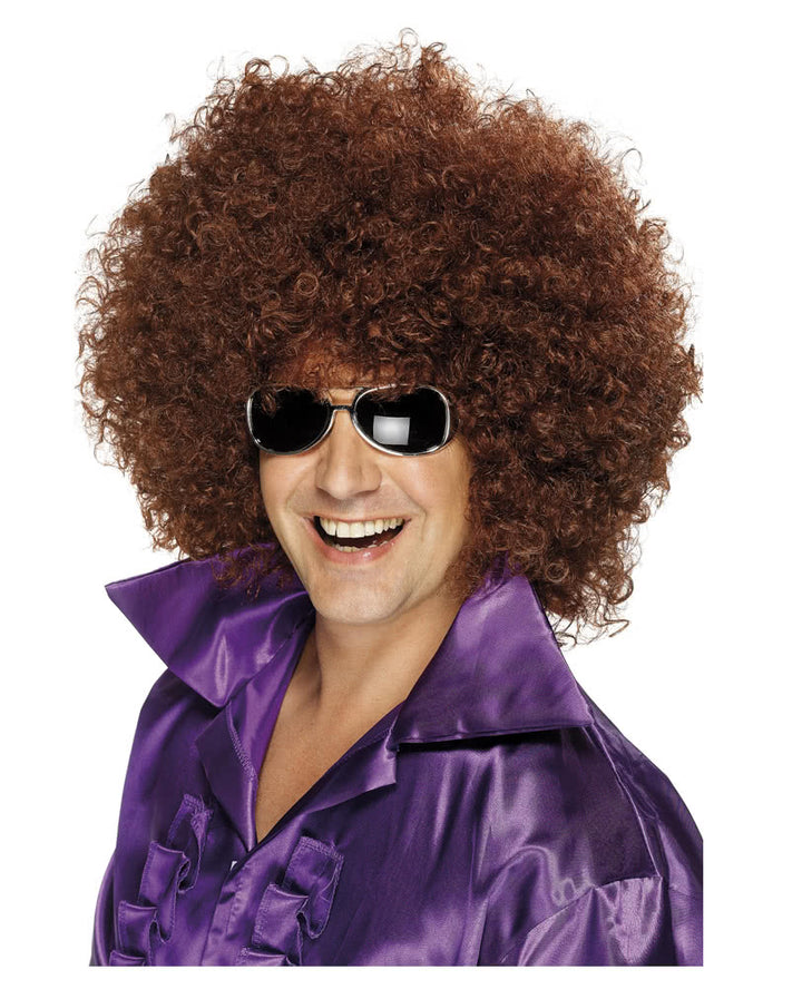 Horror-Shop Riesige Afro Perücke Weiß – Karneval, Mottoparty, One Size