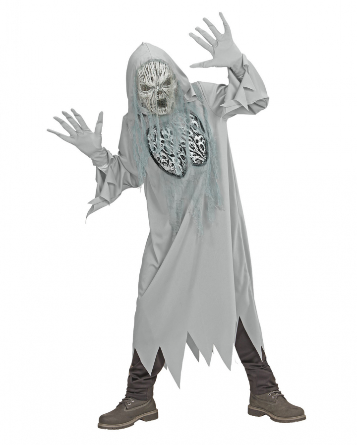 Spooky Ghost With Mask Kids Costume buy for 🎃 | Horror-Shop.com