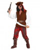 7 Pcs Pirate Costume With Hat & Eye Patch 