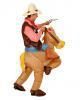 Aufblasbares Pferd Cowboy Kostüm 