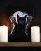 Bat Cat Leinwand Bild 19 x 25 cm 