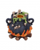 Bubbling Brew Witch Cauldron Incense Cone & Candle Holder 