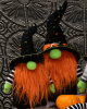 Halloween Dwarf With Witch Hat 31cm 