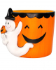 Halloween Ceramic Plant Pot With Ghost 16cm 