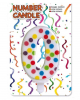 Confetti Number Candle No. 0 (6,5cm) 