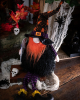 Glowing Halloween Gnome Edge Stool With Ghost 75cm 