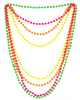 4 Neonfarbene Perlenketten 