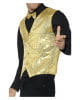 Sequined Vest For Men Gold 