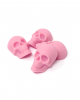Pink Skull Scented Wax For Melting 4 Pcs. 