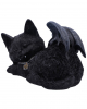 Schlafende Vampir Katze 18cm 