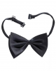Black Satin Bow Tie 