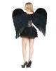 Black angel wings large 