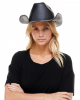 Black Cowboy Hat With Neon Lighting 