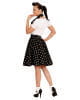 Black 50s Polka Dot & Scarf 