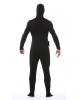 Schwarzer Skinsuit mit Licht für Herren One Size