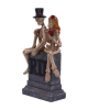 Skeleton Bride And Groom On Gravestone 17cm 