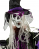 Skeleton Witch Hanging Figure With Light & Sound 180cm 