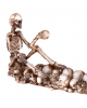 Skeleton With Skulls Incense Holder 26cm 